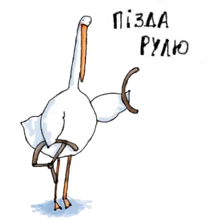 🚗 c1ed8b75 ПІЗДА РУЛЮ ptak, łabędź, obraźliwe telegram sticker