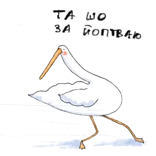 🏃 ea88e4f1 TA ЩО ЗА ЙОПТВАЮ ptak, śmieszne, ukraiński telegram sticker