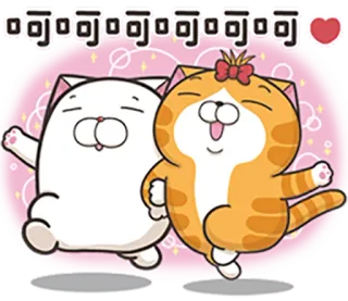 ☺️ b88ada38 hhhhhhhhhh koty, słodkie, animowane, zwierzęta, przyjaźń, kawaii telegram sticker