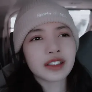 ♟ 3d887373 Sparkle & Co. 女人, 毛线帽, 闪光, 自拍 telegram sticker