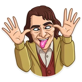 🤪 02693622 Joker Dessin animé, Autocollant, Joker, Personnage de BD, Méchant telegram sticker