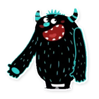 😀 4396a2d9 monster, cartoon, cute, funny, character, illustration telegram sticker