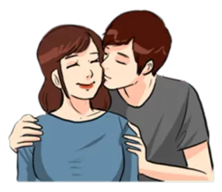 The Kissing telegram stickers