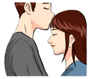 The Kissing telegram stickers