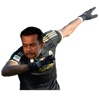 🖖 470e80a4 ダブ, 人物, ポーズ, ジェスチャー, 黒手袋, ポートレート telegram sticker