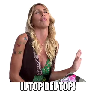 👍 f3516d83 IL TOP DEL TOP! 女性, 表情, イタリア, 最高, 反応, 冷たい telegram sticker