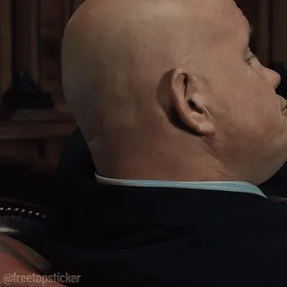 😏 2dc568a2 @freetopsticker người, đầu, hồ sơ, hói telegram sticker