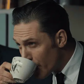 ☕️ 3a24c977 @freetopsticker người đàn ông, uống, trà, cà phê, cốc, chân dung telegram sticker