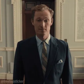 🤝 5cbfea7e @freetopsticker chân dung, người đàn ông, veston, trong nhà telegram sticker