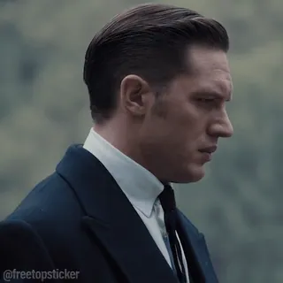 😒 ad9fc27d @freetopsticker người đàn ông, chân dung, diễn viên, áo vest, cà vạt, góc nghiêng telegram sticker