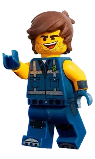 😀 6370f1c7 Emmet Brickowski The Lego Movie Лего, Эммет, мультфильм, персонаж telegram sticker