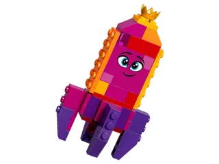 🚀 6cb87eed Лего, игрушка, персонаж, кирпич, фиолетовый, оранжевый, корона telegram sticker