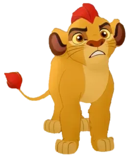 😐 0c36d300 Kion The Lion Guard lion, cub, animal, cartoon, disney, kion, lion guard telegram sticker