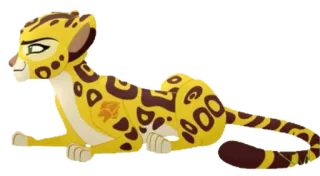 😏 4c6ea528 Fuli The Lion Guard cheetah, animal, cartoon, lion guard, fuli telegram sticker