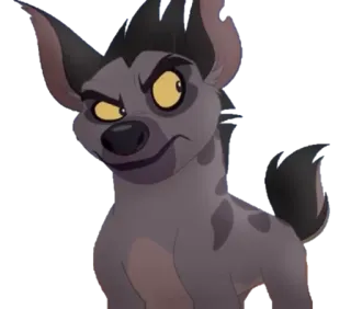 🤔 501f281e Janja The Lion Guard hyena, Janja, The Lion Guard, cartoon, animal, villain telegram sticker