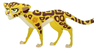 😒 a2750c17 Fuli The Lion Guard cheetah, Fuli, cartoon, lion guard telegram sticker