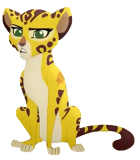 🐯 ca7d3a54 Fuli The Lion Guard cartoon, leopard, animal, disney, fuli, the lion guard telegram sticker