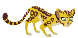 😐 eb422ec5 Fuli The Lion Guard cheetah, cartoon, animal, Fuli telegram sticker