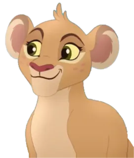 🙂 ffb018cc Kiara The Lion King lion, lioness, animal, cartoon, character telegram sticker