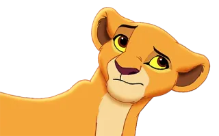 🙄 47bec0ae Kiara The Lion King II: Simba's Pride lion, lioness, disney, cartoon whatsapp sticker