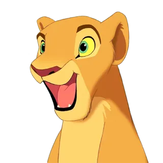 😃 e1e03555 Nala The Lion King lion, lioness, nala, disney, cartoon, animal, lion king whatsapp sticker
