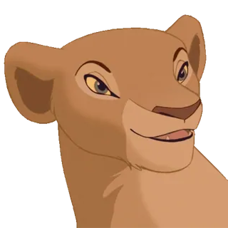 😍 3750a27f Nala The Lion King nala, il re leone, disney, cartone animato, animale, leonessa, personaggio telegram sticker