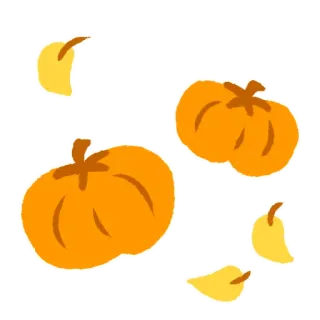 🎃 cf166016 ฟักทอง, ฤดูใบไม้ร่วง, ฤดูใบไม้ร่วง, เก็บเกี่ยว, ฮาโลวีน, อาหาร, ผัก whatsapp sticker