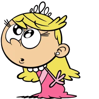 😯 818f1450 Lola Loud The Loud House kartun, Nickelodeon, Lola, karakter, TV telegram sticker
