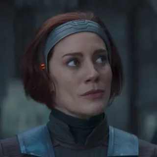 🌌 01cccc5f Bo-Katan Kryze The Mandalorian Бо-Катан, Кэти Сакхофф, Мандалорец, Звёздные войны, Мандалорец, шлем, броня telegram sticker