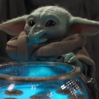 🌌 511bb164 Grogu The Mandalorian Малыш Йода, Грогу, Мандалорец, Звёздные войны, милый, Disney+ telegram sticker