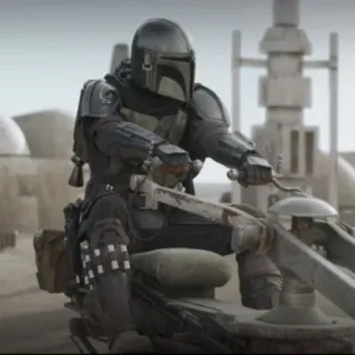 🌌 f866b8fa Mandalorian The Mandalorian звездные войны, мандалорец, сериал, охотник за головами, космический вестерн, disney plus telegram sticker