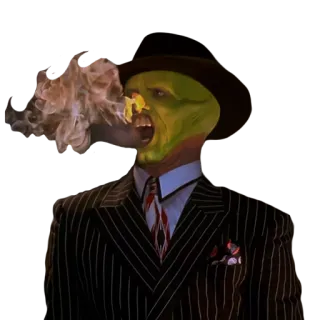 🔥 818b327e The Mask the mask, movie, jim carrey, comedy whatsapp sticker