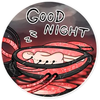 😴 af5d32a4 GOOD NIGHT sonno, notte, cyborg, buona notte telegram sticker