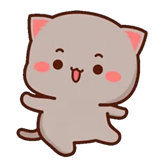 🕺 98a4ee20 แมว, น่ารัก, การ์ตูน, คาวาอิ, สัตว์, สติกเกอร์, ลูกพีช telegram sticker