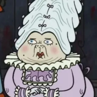 🥞 3e7696ad 漫画, キャラクター, 老婆, かつら, ドレス, アニメーション telegram sticker