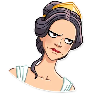 😠 674fb2f0 donna, personaggio, illustrazione, persona, adesivo whatsapp sticker