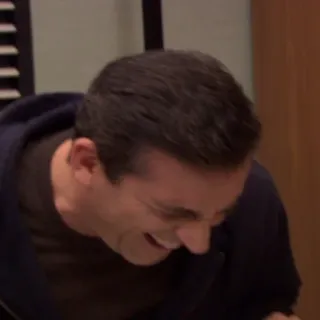 😂 0b7ae8e9 Michael Scott The Office ミーム, リアクション, コメディ, テレビ番組, 男性, 不機嫌 telegram sticker