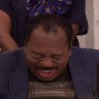 😂 109d464a Stanley Hudson The Office スタンリーハドソン, ザ・オフィス, リアクション, 面白い, コメディ, 怒り telegram sticker