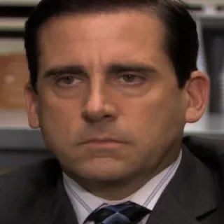 😑 71aefd0e Michael Scott The Office マイケル・スコット, ジ・オフィス, テレビ番組, コメディ, スティーヴ・カレル telegram sticker