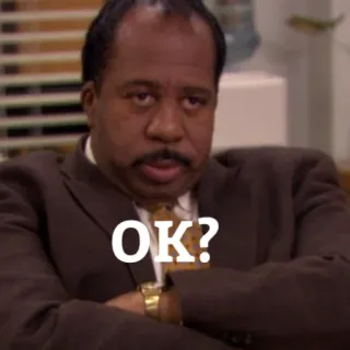 😑 e65d7587 OK? OK, 同意, 疑問, 皮肉, 不確か telegram sticker