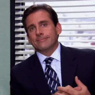 🗞 38126612 Michael Scott The Office engraçado, escritório, comédia, chefe, gerente whatsapp sticker