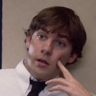 🗞 63235306 Jim Halpert The Office série tv, sitcom, escritório, jim, halpert whatsapp sticker