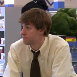 🗞 bd909238 Jim Halpert The Office tv, escritório, jim, halpert, john krasinski whatsapp sticker