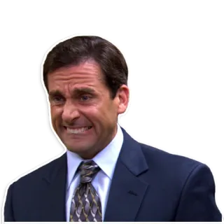 😬 225b9da8 Michael Scott The Office the office, michael scott, lucu, acara tv, komedi telegram sticker