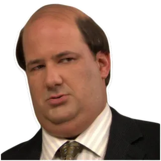 🤨 8a3aa0cb Kevin Malone The Office Kevin, The Office, Komedi, Acara TV, NBC, lucu, Sitkom telegram sticker