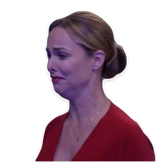 😭 a3e64444 wanita, menangis, sedih, emosi, potret telegram sticker