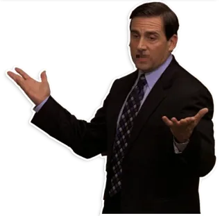🤬 c7ae1f93 Michael Scott The Office The Office, Acara TV, Michael Scott, Meme, Komedi, Stiker telegram sticker