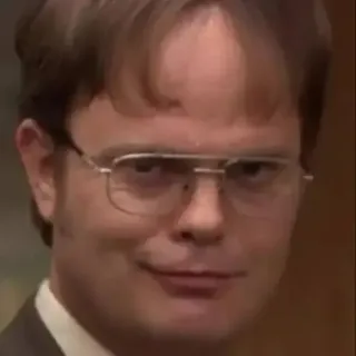 😈 249941f8 Dwight Schrute The Office dwight, schrute, the office, tv, hài, nhân vật telegram sticker