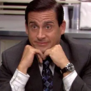 🤪 c1ab7d4d Michael Scott The Office tv, hài, sếp, vui nhộn, văn phòng telegram sticker