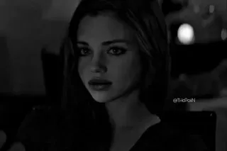 🎫 5ac4a522 @ThisPaiN 인물 사진, 여자, 눈, 흑백 telegram sticker